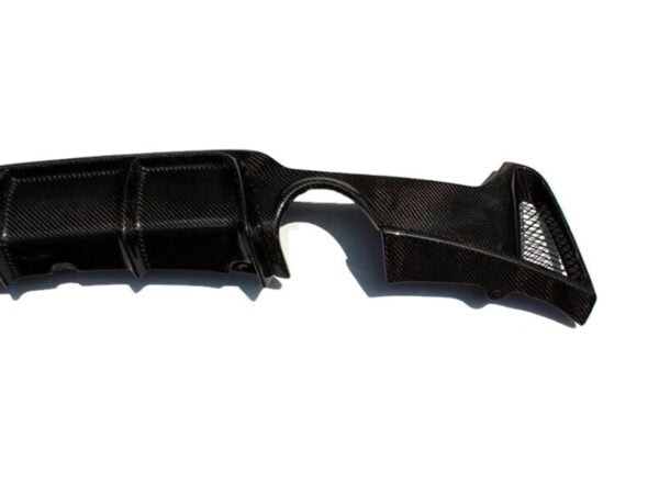 Bmw 4 series f32 f33 f36 m sport performance style carbon fiber dual exhaust rear diffuser
