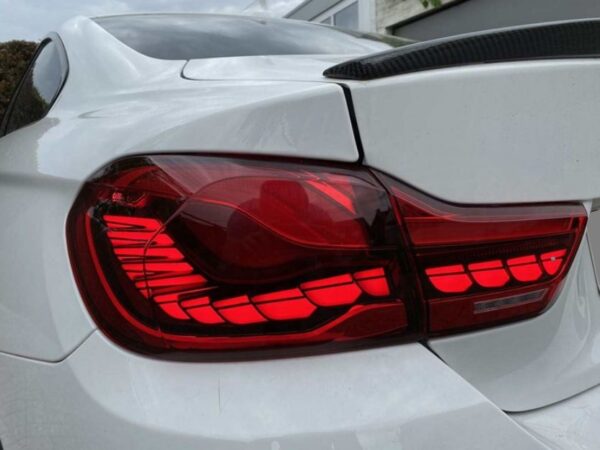 Bmw 4 series f32 f33 f36 f82 f83 m4 cs gts oled style red rear tail lights