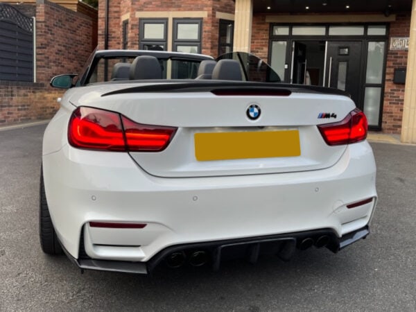 Bmw 4 series f33 f83 m4 performance style carbon fiber boot spoiler