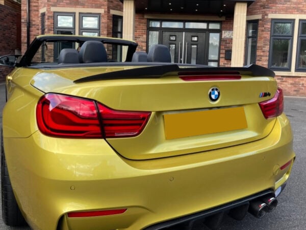 Bmw 4 series f33 f83 vrs m4 style carbon fiber boot spoiler