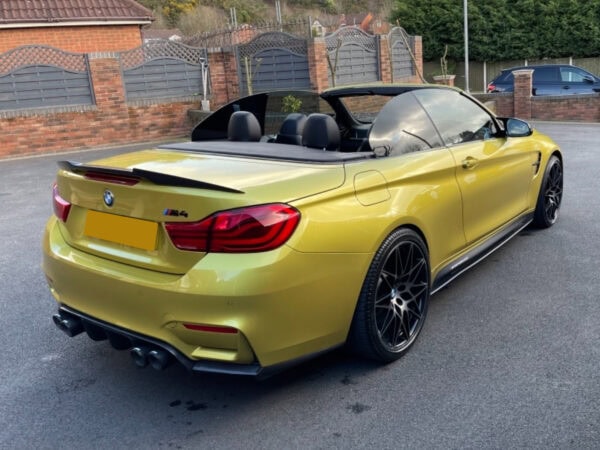 Bmw 4 series f33 f83 vrs m4 style carbon fiber boot spoiler
