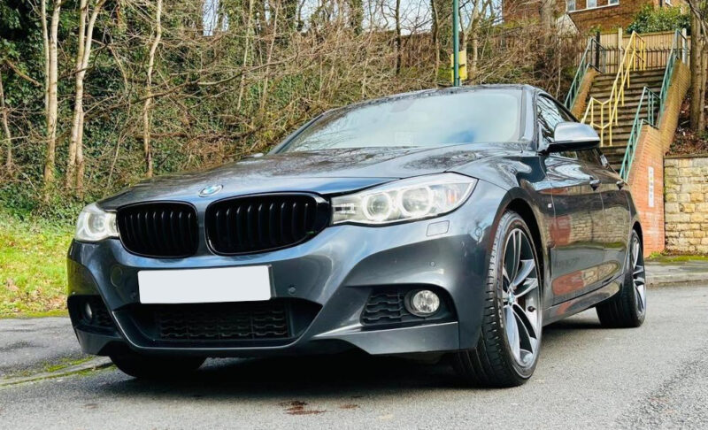 Bmw 3 series f34 gt gloss black single kidney grilles