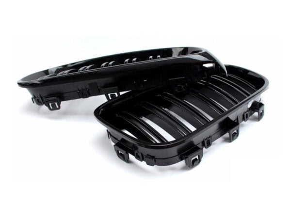 Bmw 3 series f34 gt gloss black double kidney grilles