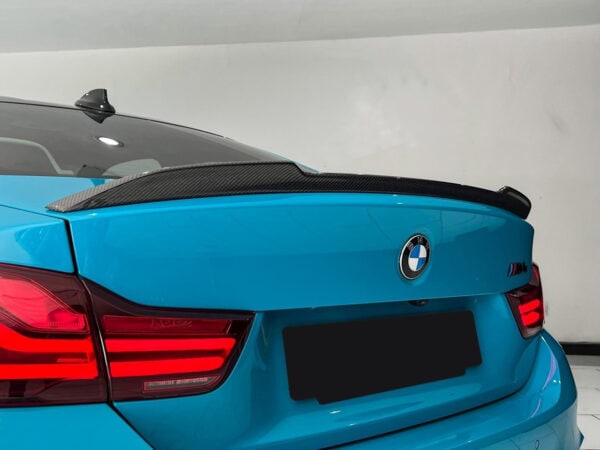 Bmw f82 m4 cs style carbon fiber boot spoiler