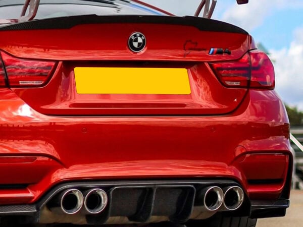 Bmw f80 f82 m3 m4 vrs gt style carbon fiber wing boot spoiler