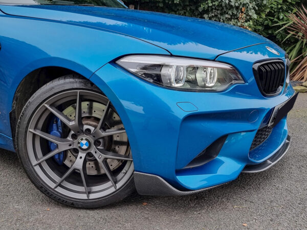 Bmw f87 m2 crt style carbon fiber front splitter