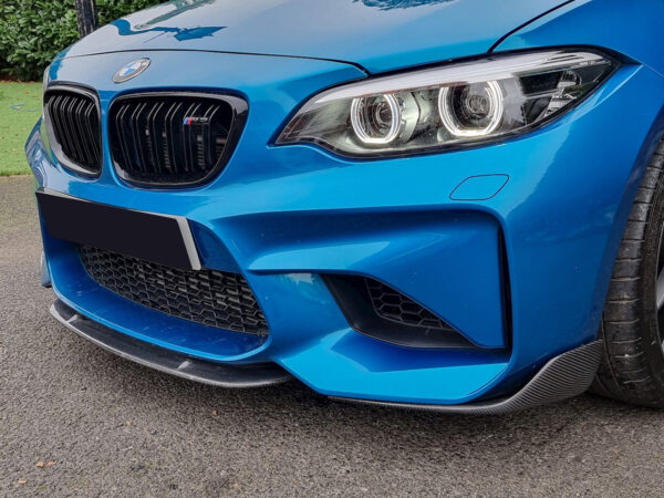 Bmw f87 m2 crt style carbon fiber front splitter