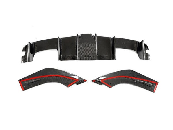 Bmw f87 m2 dtm style carbon fiber f1 led rain light rear diffuser