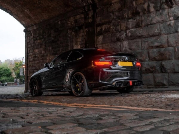 Bmw f87 m2 khl style carbon fiber led brake rear diffuser