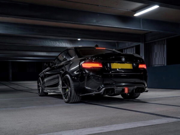 Bmw f87 m2 khl style carbon fiber led brake rear diffuser