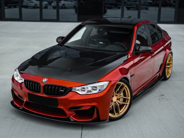 Bmw f80 f82 f83 m3 m4 3d style carbon fiber front splitter