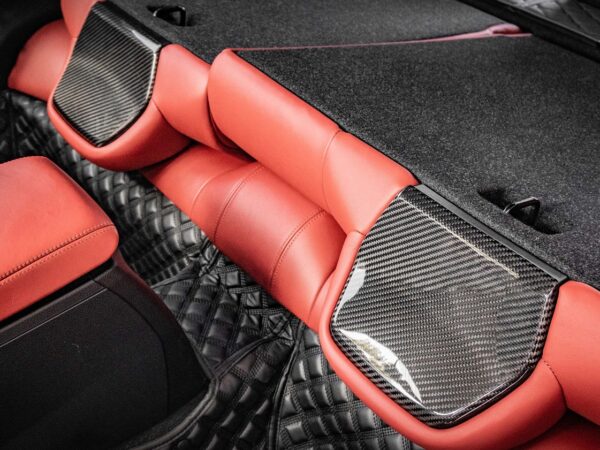 Bmw f80 f82 f83 m3 m4 prepreg carbon fiber back seat trim covers