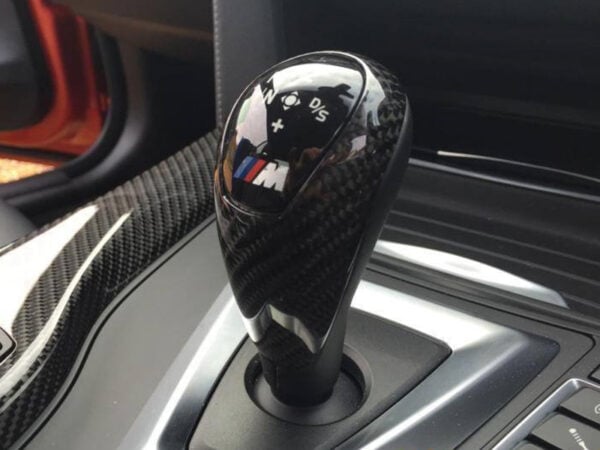 Bmw f80 f82 f83 m3 m4 prepreg carbon fiber gear knob trim