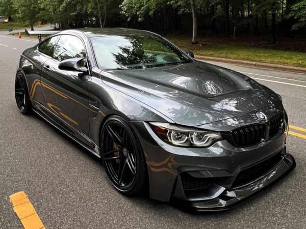 BMW F80 F82 F83 M3 M4 GTS Style 2pc Adjustable CARBON FIBER Front Splitter