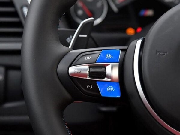 BMW M3 M4 M5 X5M X6M Steering Wheel BLUE M1 M2 Buttons