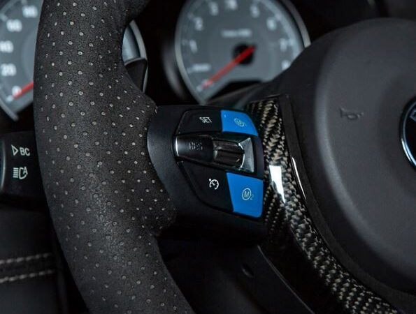 Bmw m3 m4 m5 x5m x6m steering wheel blue m1 m2 buttons
