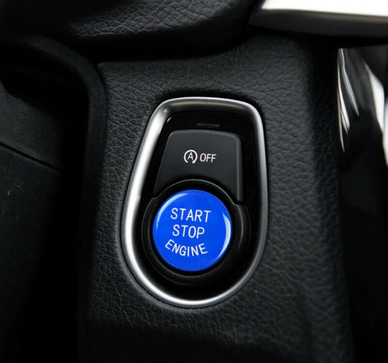 Bmw 1 2 3 4 5 series f10 f20 f30 start stop engine blue button with off