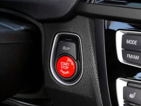 Bmw f series start stop red engine button with off