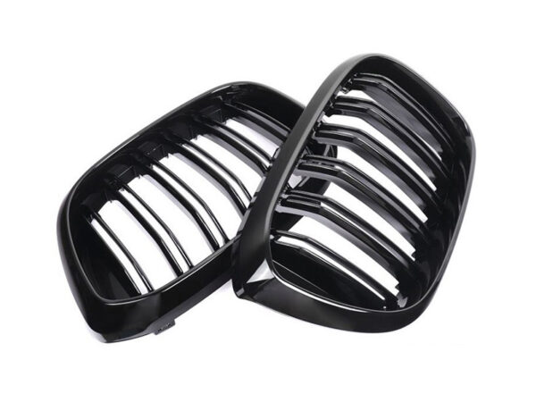 Bmw x3 x4 g01 g02 pre lci m style gloss black double kidney grilles