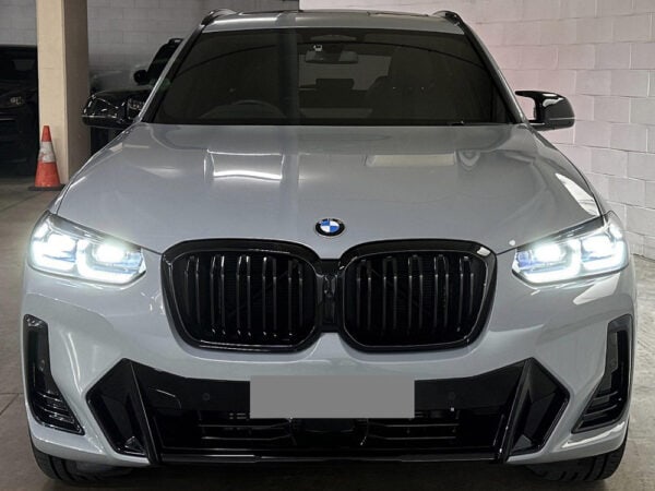 BMW X3 X4 G01 G02 LCI M Style GLOSS BLACK Double Kidney Grilles