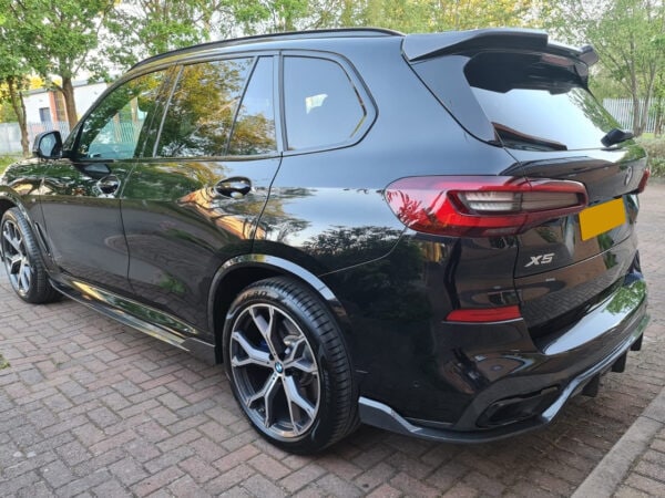 Bmw x series g05 x5 m sport competition carbon fiber rear diffuser