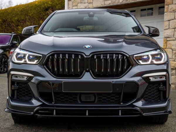 Bmw x6 g06 f96 x6m gloss black single kidney grilles