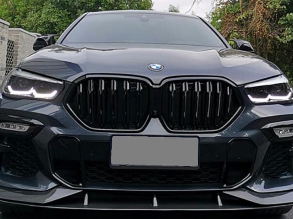 Bmw x6 g06 f96 x6m gloss black double kidney grilles