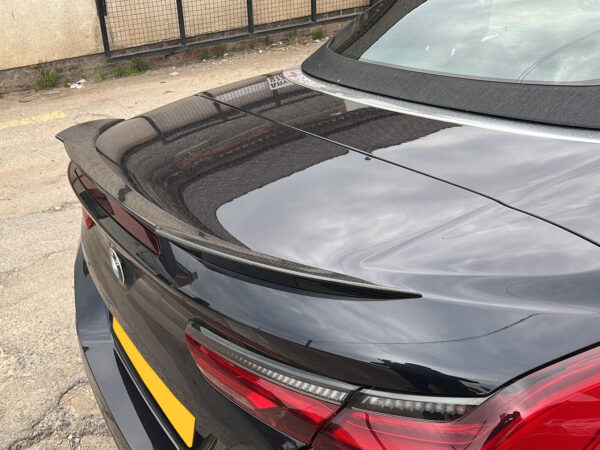 Bmw 8 series g14 f91 m8 vrs style prepreg carbon fiber boot spoiler