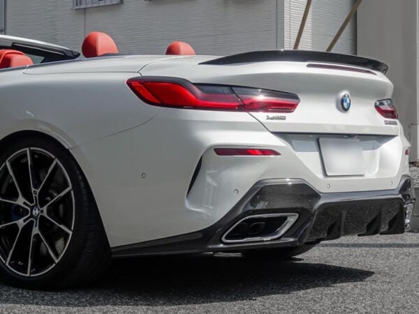 Bmw 8 series g14 g15 m sport 3d style prepreg carbon fiber rear diffuser