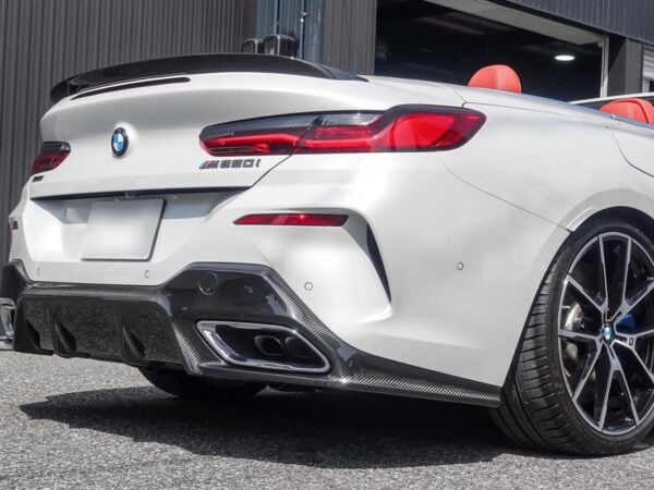 Bmw 8 series g14 g15 m sport 3d style prepreg carbon fiber rear diffuser