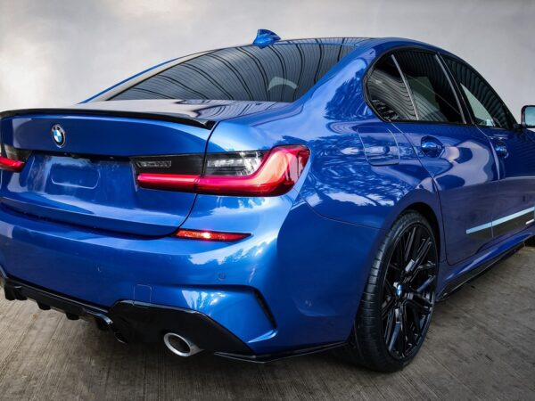 Bmw 3 series g20 g21 m sport gloss black rear bumper extensions