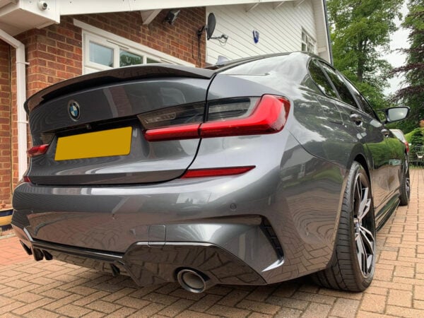 Bmw 3 series g20 g80 m3 performance carbon fiber boot spoiler