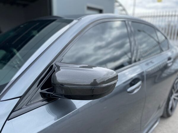 Bmw g20 g21 g28 g22 g23 g26 m style replacement carbon fiber mirror covers