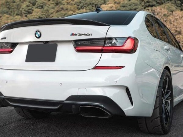 Bmw 3 series g20 g80 m3 performance v2 style carbon fiber boot spoiler
