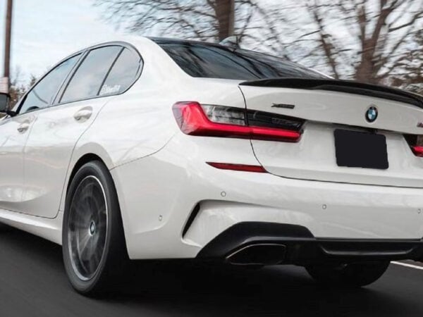 Bmw 3 series g20 g80 m3 performance v2 style carbon fiber boot spoiler