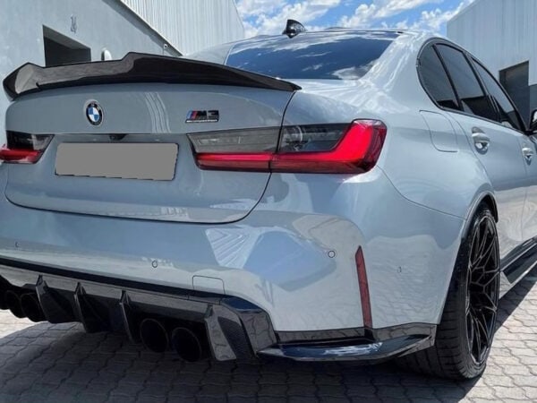 Bmw 3 series m3 g20 g80 psm style prepreg carbon fiber boot spoiler