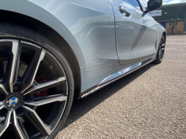 Bmw 4 series g22 g23 m sport 3d style prepreg carbon fiber side skirts