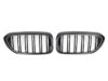 BMW 5 Series G30 G31 F90 M5 Pre LCI M Style GLOSS BLACK Double Kidney Grilles