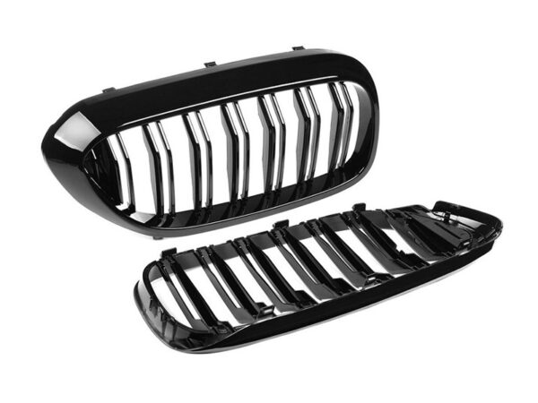 Bmw 5 series g30 g31 f90 m5 pre lci m style gloss black double kidney grilles