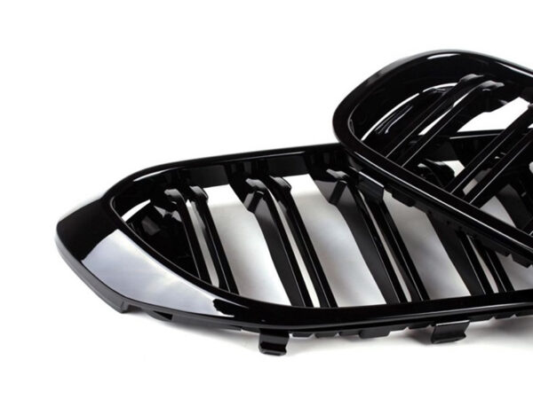 Bmw 5 series g30 g31 f90 m5 pre lci m style gloss black double kidney grilles