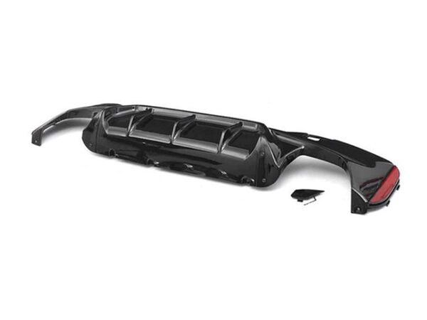 Bmw 5 series m sport g30 g31 m5 style gloss black rear diffuser