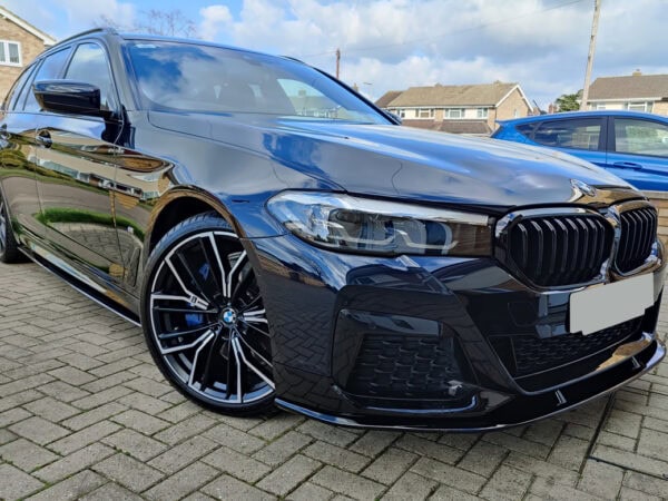 Bmw 5 series g30 g31 lci m sport performance gloss black front splitter