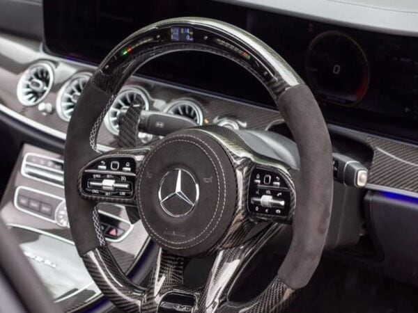 Mercedes-benz amg carbon fiber steering wheel paddle shifters