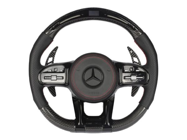 Mercedes-benz amg dtm carbon fiber steering wheel paddle shifters