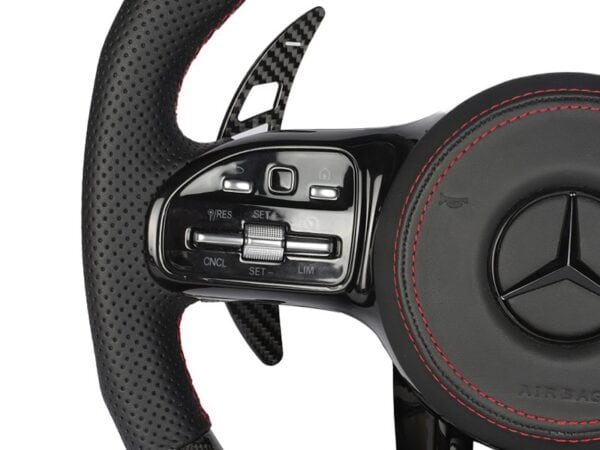 Mercedes-benz amg dtm carbon fiber steering wheel paddle shifters