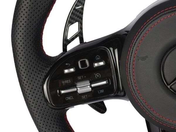 Mercedes-benz amg dtm carbon fiber steering wheel paddle shifters