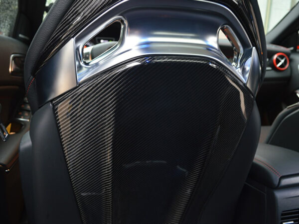 Mercedes-benz a35 a45 cla45 c43 c63 e63 amg prepreg carbon fiber back seat covers