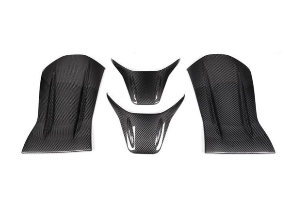 Mercedes-benz a35 a45 cla45 c43 c63 e63 amg prepreg carbon fiber back seat covers