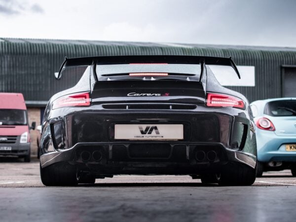 PORSCHE 911 997 CARBON FIBER PD GT3 RS Style Rear Wing Boot Spoiler With Boot Lid