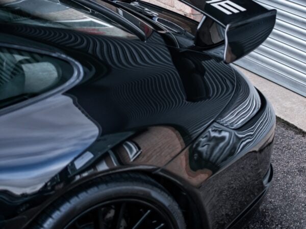 Porsche 911 997 carbon fiber pd gt3 rs style rear wing boot spoiler with boot lid